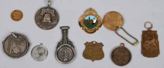 WORLDS FAIR CHARMS, MEDALS, & MORE