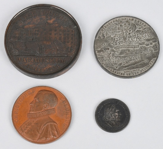 4- 1893 COLUMBIAN EXPOSITION MEDALS