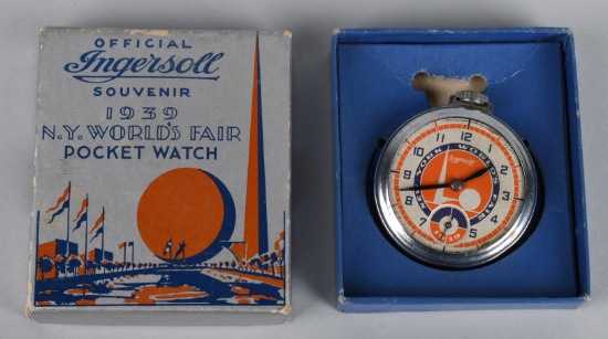 1939 NEW YORK WORLDS FAIR WATCH IN BOX