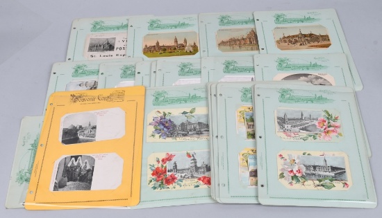 60+ ST LOUIS WORLDS FAIR POST CARDS