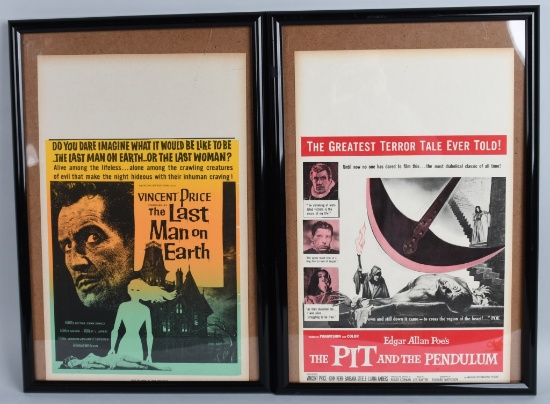 2- VICENT PRICE HORROR MOVIE POSTERS