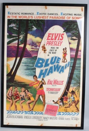 ELVIS PRESLEY BLUE HAWAII 1961 MOVIE POSTER