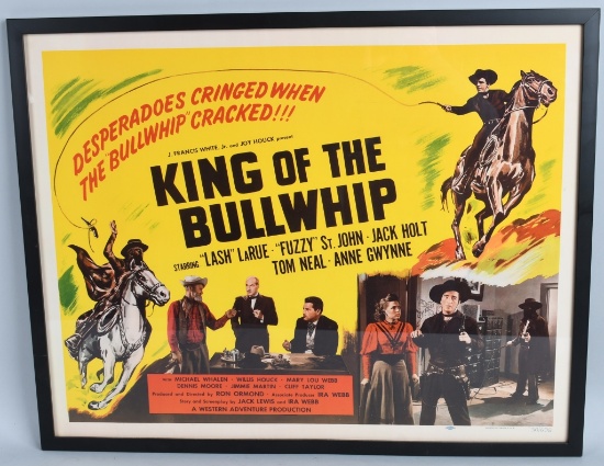 KING OF THE BULLWHIP 1950 MOVIE POSTER