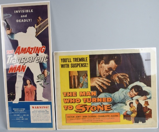 2- 1950's HORROR MOVIE POSTERS
