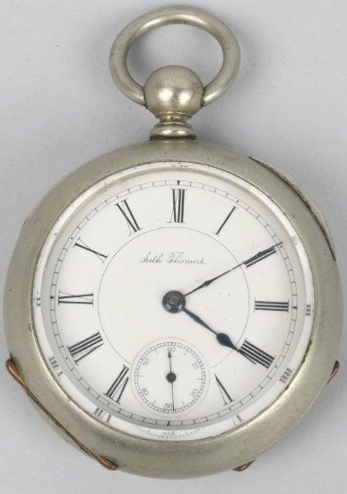 SETH THOMAS KEY WIND POCKET WATCH 18-S, 7-J, 1887