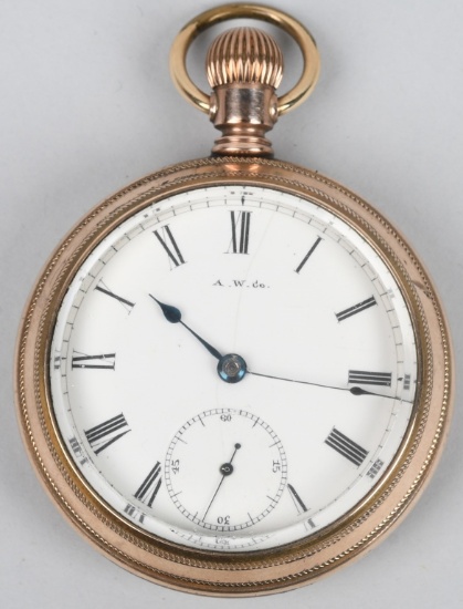 WALTHAM POCKET WATCH, 18-S, 7-J, 1886-87