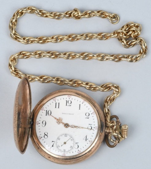 WALTHAM POCKET WATCH, 16-S, 7-J, 1905