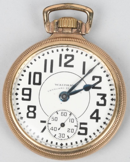 WALTHAM VANGUARD POCKET WATCH 16-S, 23-J, 1935