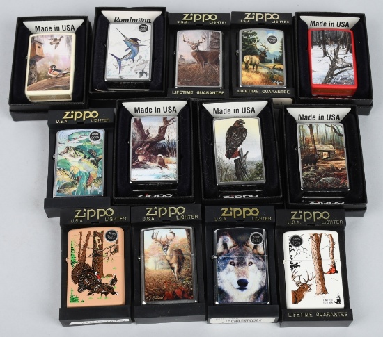 13- ZIPPO WILDLIFE LIGHTERS