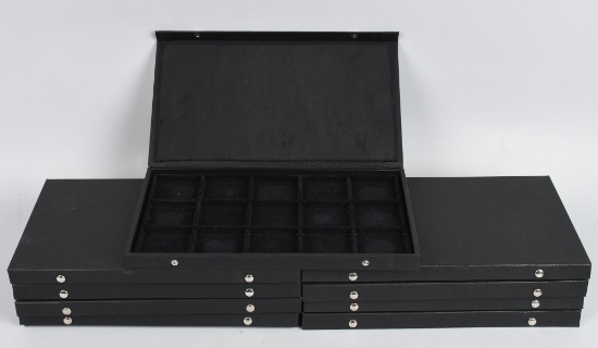 9- LEATHERETTE POCKET WATCH CASES