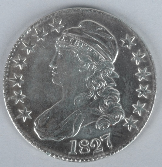 1827 CAPPED BUST HALF DOLLAR HIGHER GRADE