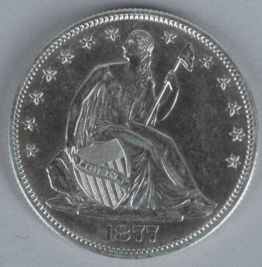 1877-S SEATED LIBERTY HALF DOLLAR HIGHER GRADE