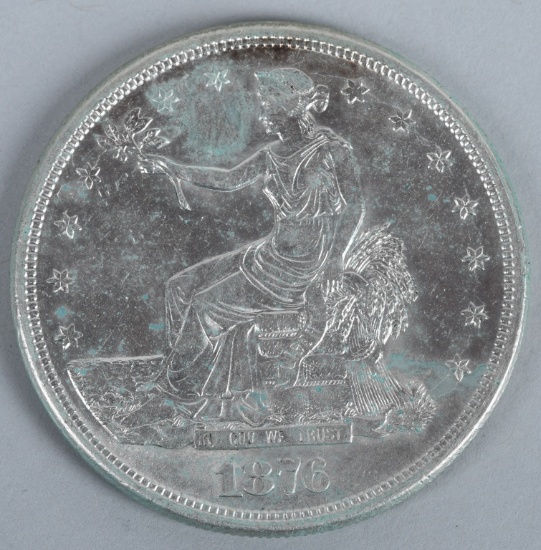 1876-S U.S. 90% SILVER TRADE DOLLAR