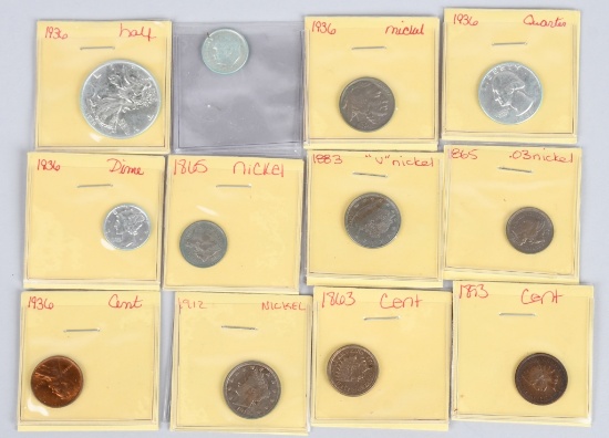 U.S. TYPE COIN GROUPING, HIGHER GRADES