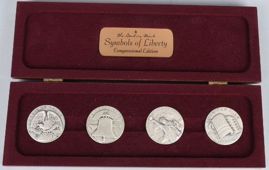 SYMBOLS OF LIBERTY COIN SET .999 SILVER 4.75ozt