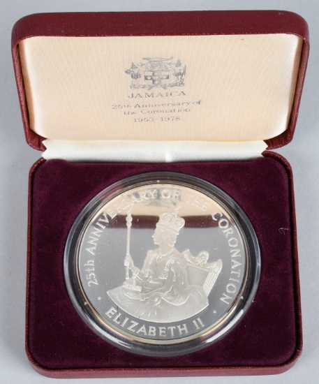 1978 JAMAICA $25 SILVER PROOF COIN 4.37ozt