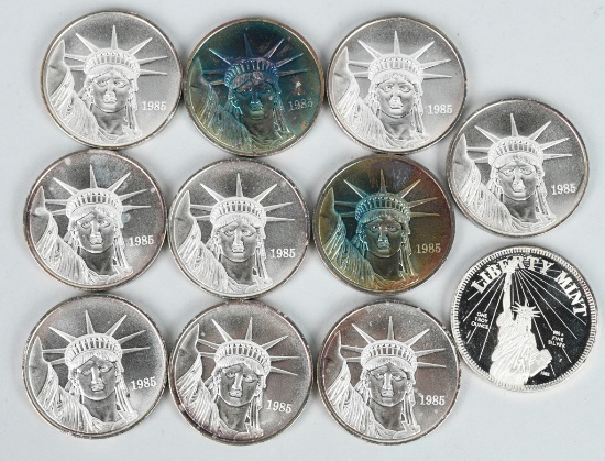11- 1ozt STATUE OF LIBERTY MEDALS