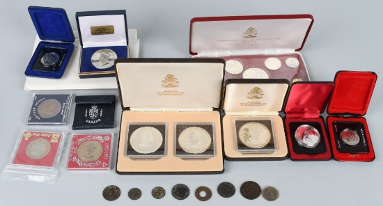BIRTISH COMMOWEALTH COIN LOT, SILVER & MORE