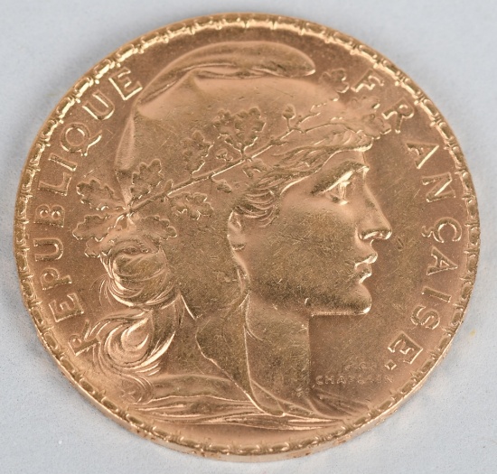 1905 FRANCE 20 FRANCS GOLD COIN