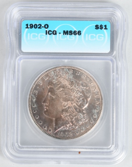 1902-O MORGAN SILVER DOLLAR ICG MS66