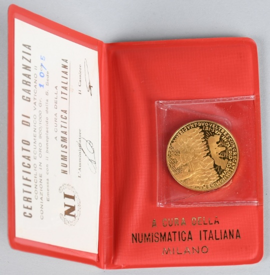 1962 VATICAN CITY PROOF GOLD COIN