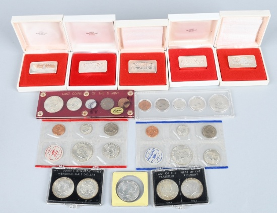 SILVER COINS & INGOTS LOT