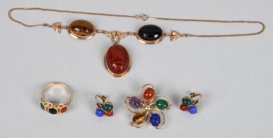 HARD STONE JEWELRY SET & MORE
