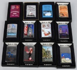 12- ZIPPO GREAT LAKES LIGHTER CLUB LIGHTERS