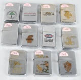 11- ZIPPO VINTAGE LIGHTERS