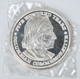 12ozt .999 SILVER COLUMBUS COLUMBUS MEDALLION