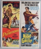 2- 1950s-60's WESTERN COLOR INSERT MOVIE POSTERS