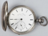 F. JACOT MATILE, SWISS KEY WIND POCKET WATCH