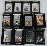 12- ZIPPO WILDLIFE & SPORTSMAN LIGHTERS