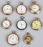 8- VINTAGE SMALL POCKET WATCHES