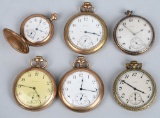 6- VINTAGE ELGIN POCKET WATCHES