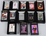 13- ZIPPO PLAYBOY , BETTY PAGE & OTHER LIGHTERS