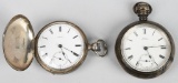 2- ANTIQUE WALTHAM POCKET WATCHES 18-S