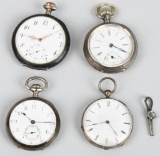 4- VINTAGE POCKET WATCHES 16-S , 12-S