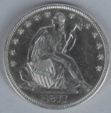 1877-S SEATED LIBERTY HALF DOLLAR HIGHER GRADE