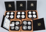 5 1976 MONTREAL OLYMPICS 4 SILVER COIN PROOF SETS