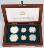 1992 COLUMBUS 6 US GOLD & SILVER COIN SET