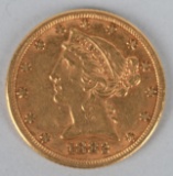 1882 $5 US GOLD LIBERTY