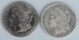 2- MORGAN SILVER DOLLARS 1884-S & 1892-S
