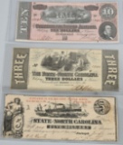 3- CIVIL WAR CONFEDERATE BANK NOTES