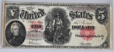 1907 UNITED STATES $5 LARGE SIZE NOTE