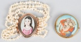 VICTORIAN PORTRAIT PIN & BRACELT