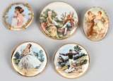 5- PORTRAITS ON PORCELAIN PINS