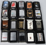 20- ZIPPO LIGHTERS