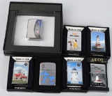 7-ZIPPO COLLECTORS CLUB LIGHTERS