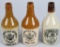 3- Stoneware Cleveland, Ohio Ginger Beer Bottles